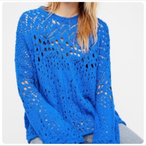 Free People TRAVELING LACE SWEATER SIZE XSMALL NWT - Picture 6 of 13